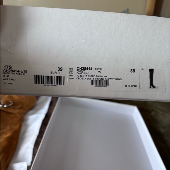 Chloe - OTK Wet Sand Suede Boots Size 39 or 9 - Picture 8 of 9